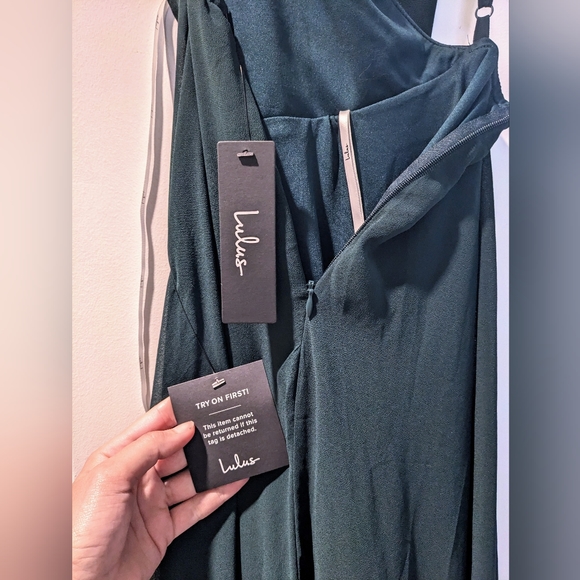 Lulus green cross back maxi dress - Picture 4 of 9